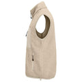 Shear Beige-Beige - Back - SOLS Unisex Adult Fury Sherpa Body Warmer