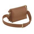 Tan - Front - Bagbase Boutique Crossbody Bag