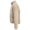 Shear Beige-Beige - Back - SOLS Unisex Adult Fury Sherpa Fleece Jacket