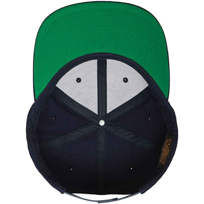 Navy - Side - Flexfit Mens Classic Snapback Cap