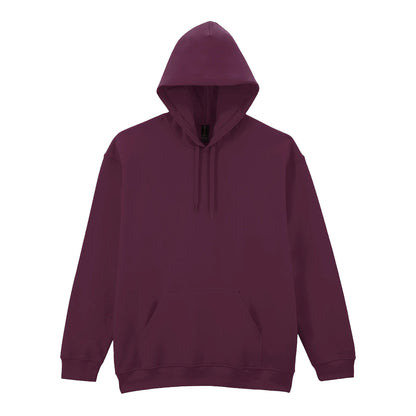 Maroon - Front - Gildan Mens Softstyle Midweight Hoodie