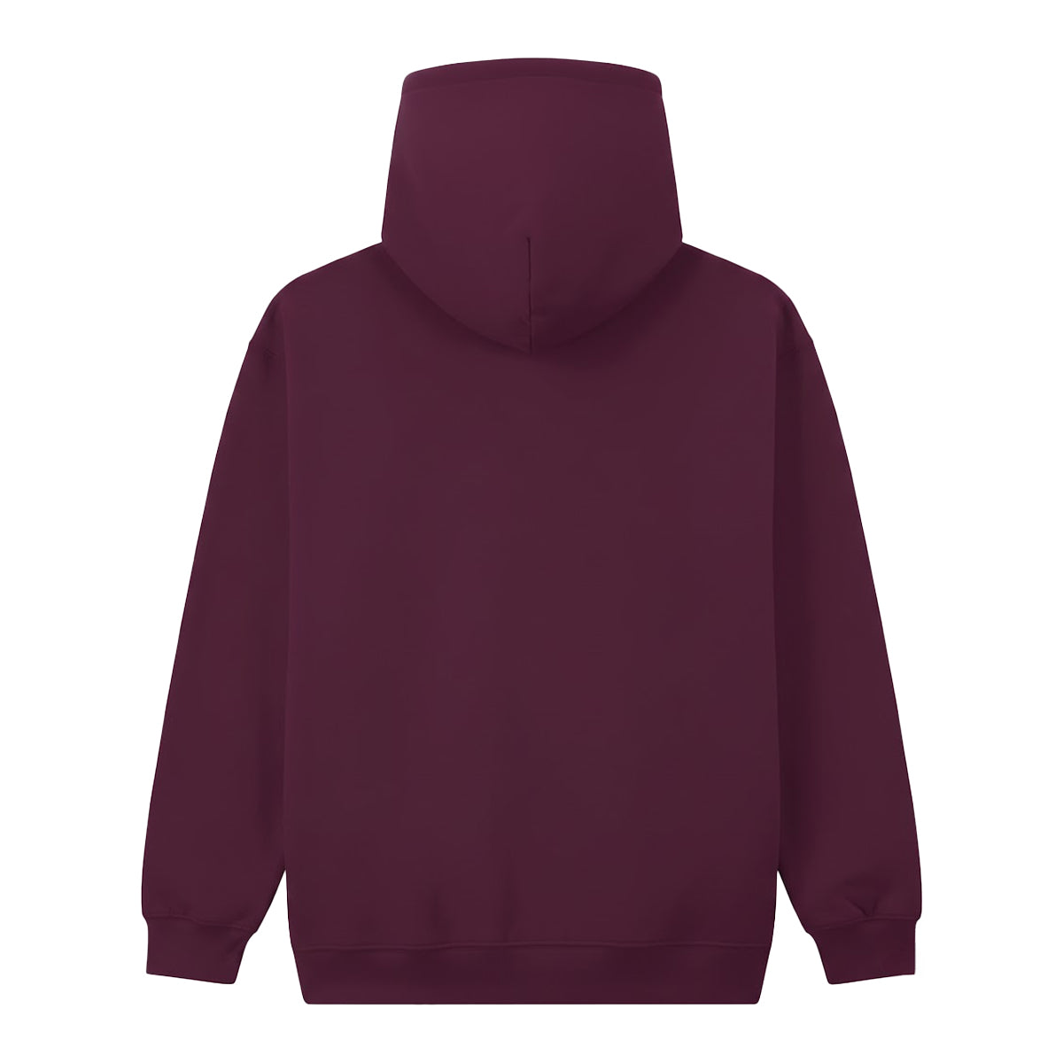 Maroon - Back - Gildan Mens Softstyle Midweight Hoodie