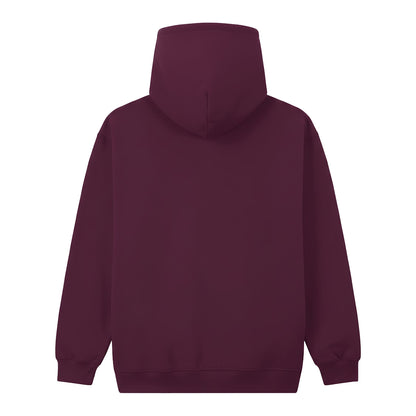 Maroon - Back - Gildan Mens Softstyle Midweight Hoodie