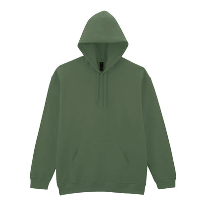 Military Green - Front - Gildan Mens Softstyle Midweight Hoodie