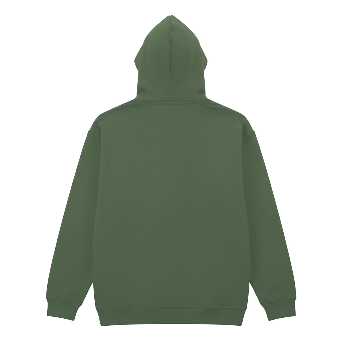 Military Green - Back - Gildan Mens Softstyle Midweight Hoodie
