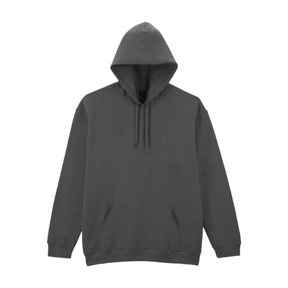 Charcoal - Front - Gildan Mens Softstyle Midweight Hoodie