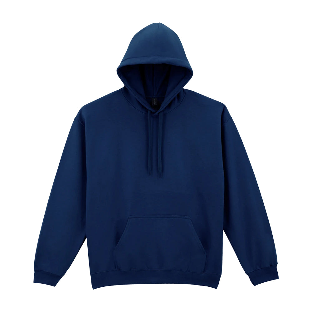 Navy - Front - Gildan Mens Softstyle Midweight Hoodie