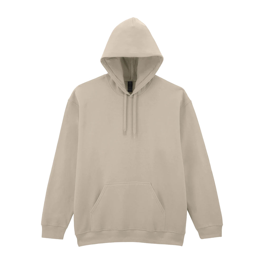 Sand - Front - Gildan Mens Softstyle Midweight Hoodie