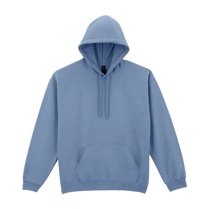 Stone Blue - Front - Gildan Mens Softstyle Midweight Hoodie