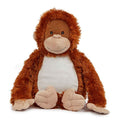 Orange-White - Front - Mumbles Zipped Orangutan Plush Toy