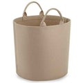 Sand - Front - Bagbase Felt Laundry Basket