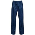 Navy - Front - Regatta Womens-Ladies Pro Waterproof Packaway Over Trousers