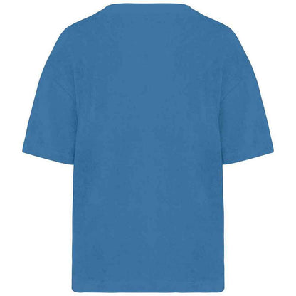 Riviera Blue - Back - Native Spirit Womens-Ladies Terrycloth T-Shirt