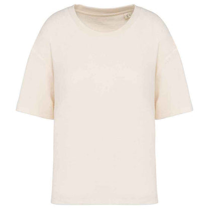 Ivory - Front - Native Spirit Womens-Ladies Terrycloth T-Shirt