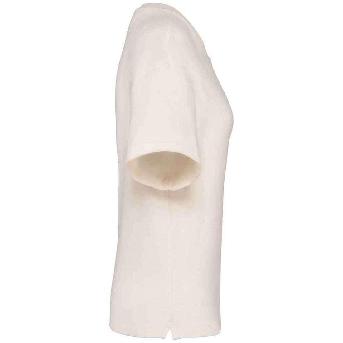 Ivory - Side - Native Spirit Womens-Ladies Terrycloth T-Shirt