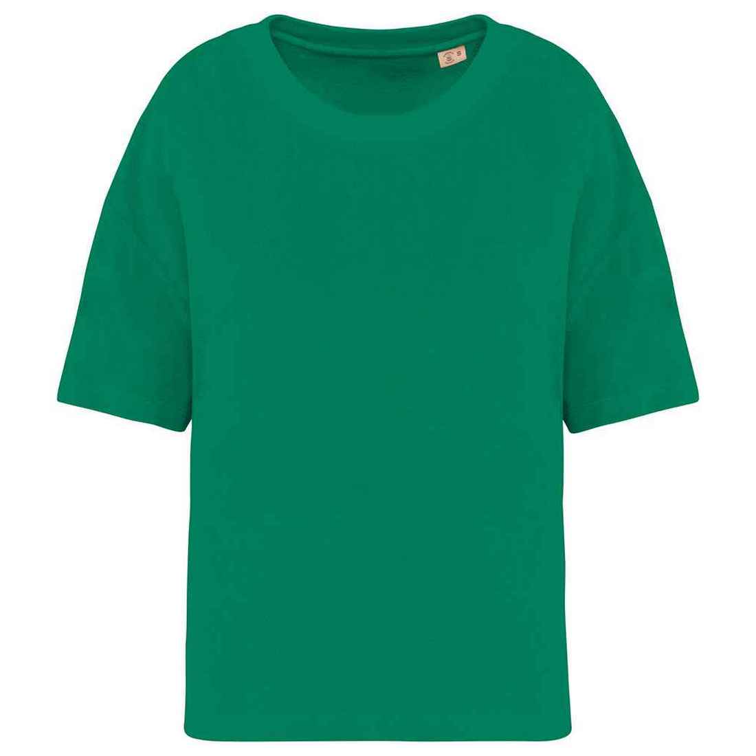 Malachite Green - Front - Native Spirit Womens-Ladies Terrycloth T-Shirt