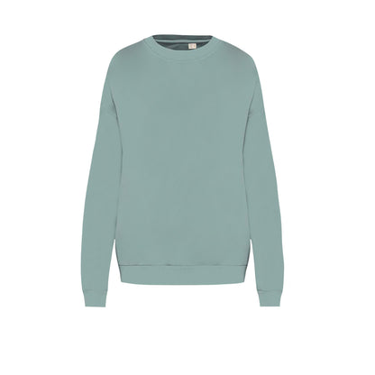 Washed Jade Green - Front - Native Spirit Unisex Adult Terrycloth Oversized Sweatshirt