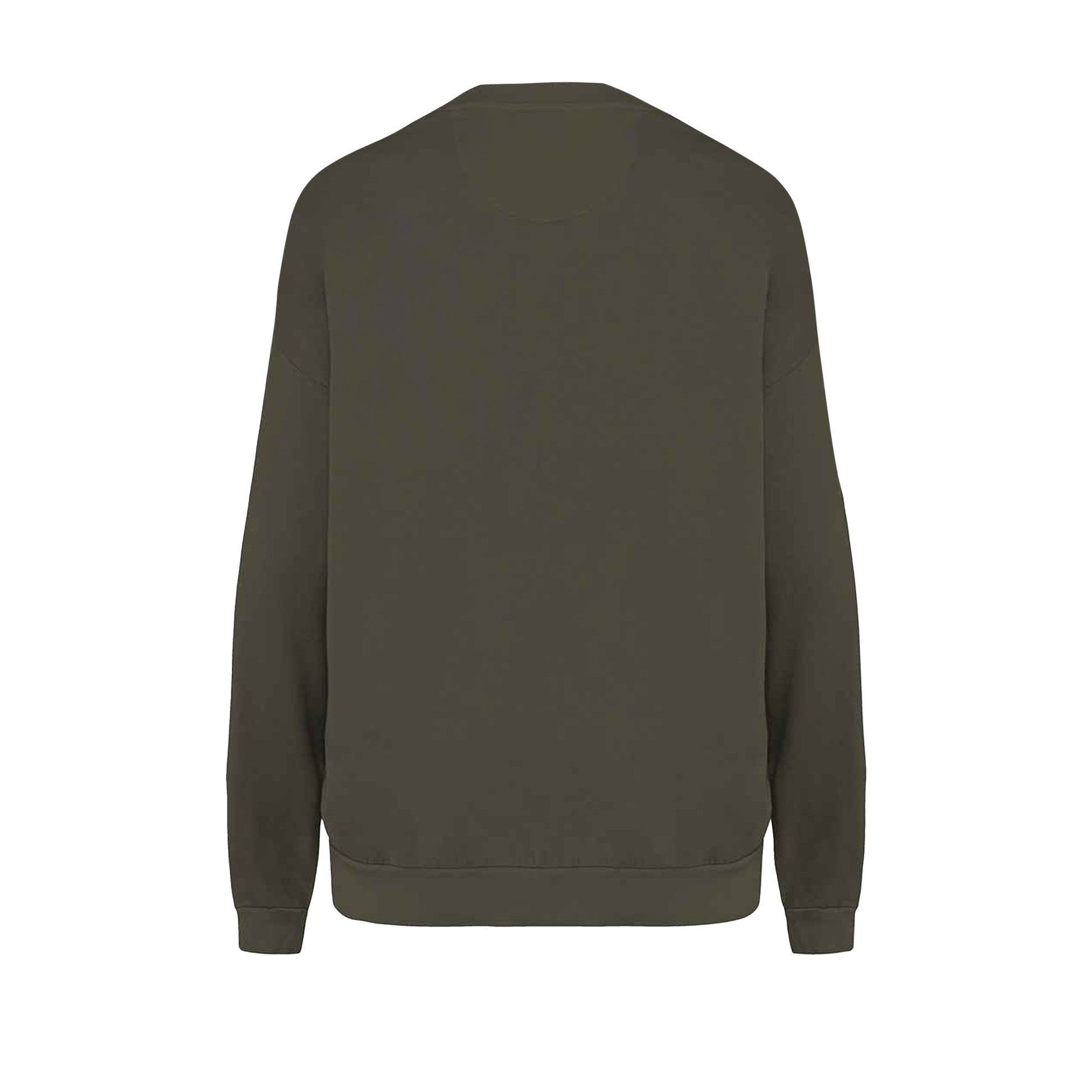 Washed Organic Khaki - Back - Native Spirit Unisex Adult Terrycloth Oversized Sweatshirt