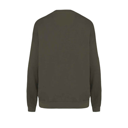 Washed Organic Khaki - Back - Native Spirit Unisex Adult Terrycloth Oversized Sweatshirt