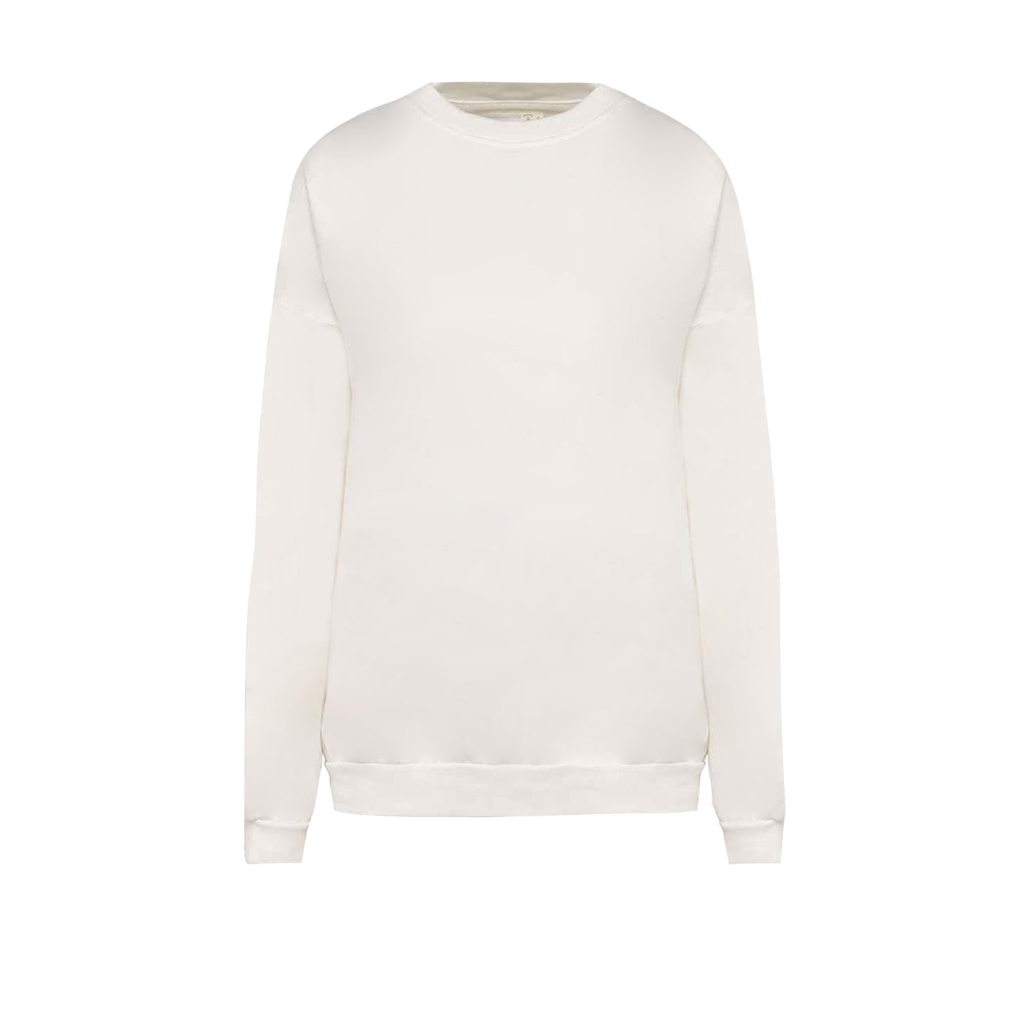 Washed Ivory - Front - Native Spirit Unisex Adult Terrycloth Oversized Sweatshirt
