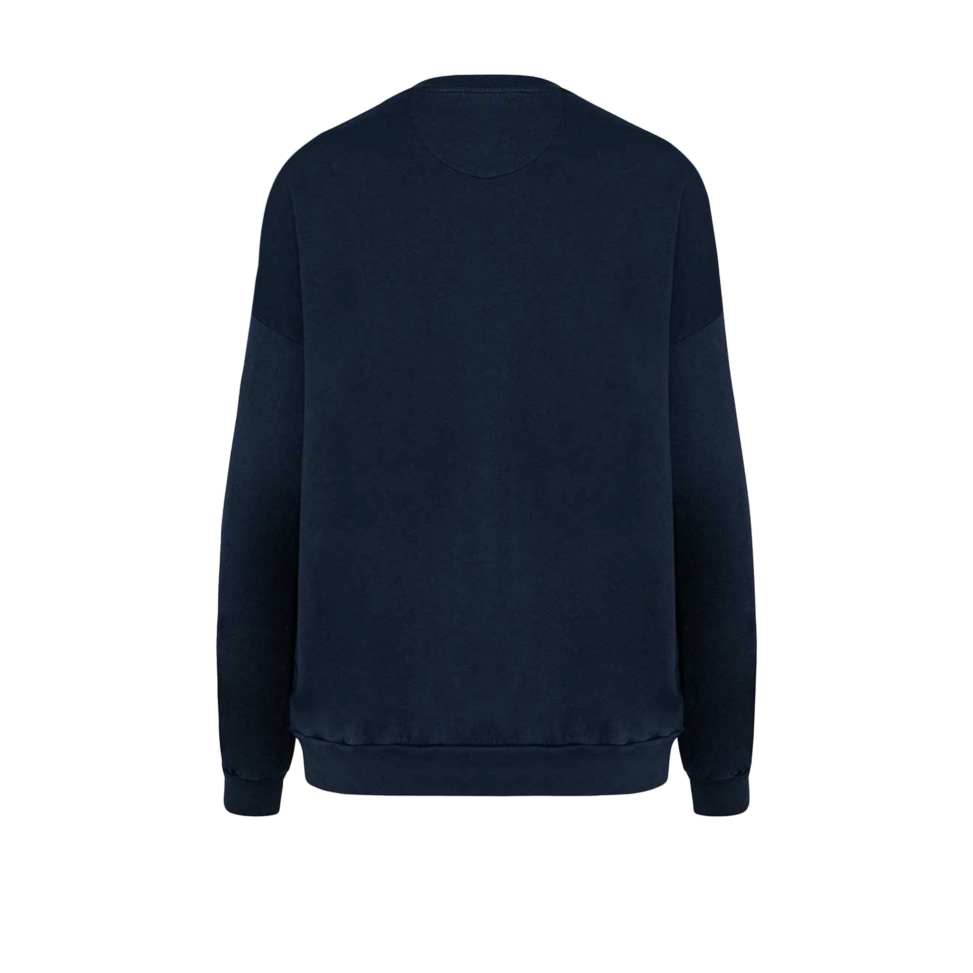 Washed Navy - Back - Native Spirit Unisex Adult Terrycloth Oversized Sweatshirt