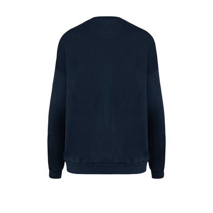 Washed Navy - Back - Native Spirit Unisex Adult Terrycloth Oversized Sweatshirt