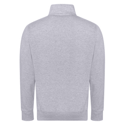 Heather Grey - Back - Awdis Unisex Adult Campus Full Zip Sweatshirt