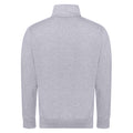 Heather Grey - Back - Awdis Unisex Adult Campus Full Zip Sweatshirt