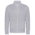 Heather Grey - Front - Awdis Unisex Adult Campus Full Zip Sweatshirt