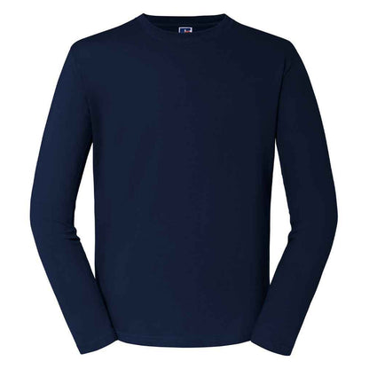 French Navy - Front - Russell Unisex Adult Classic Long-Sleeved T-Shirt