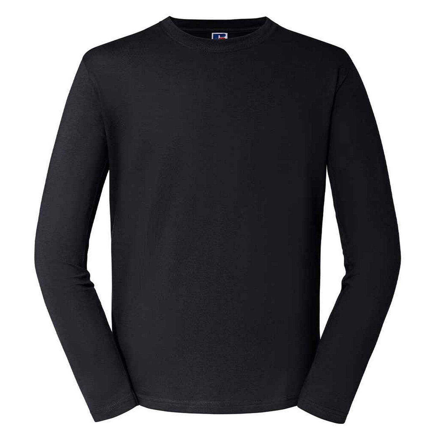 Black - Front - Russell Unisex Adult Classic Long-Sleeved T-Shirt