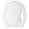 White - Front - Russell Unisex Adult Classic Long-Sleeved T-Shirt