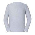 Heather Grey - Back - Fruit of the Loom Unisex Adult Iconic 195 Premium Long-Sleeved T-Shirt