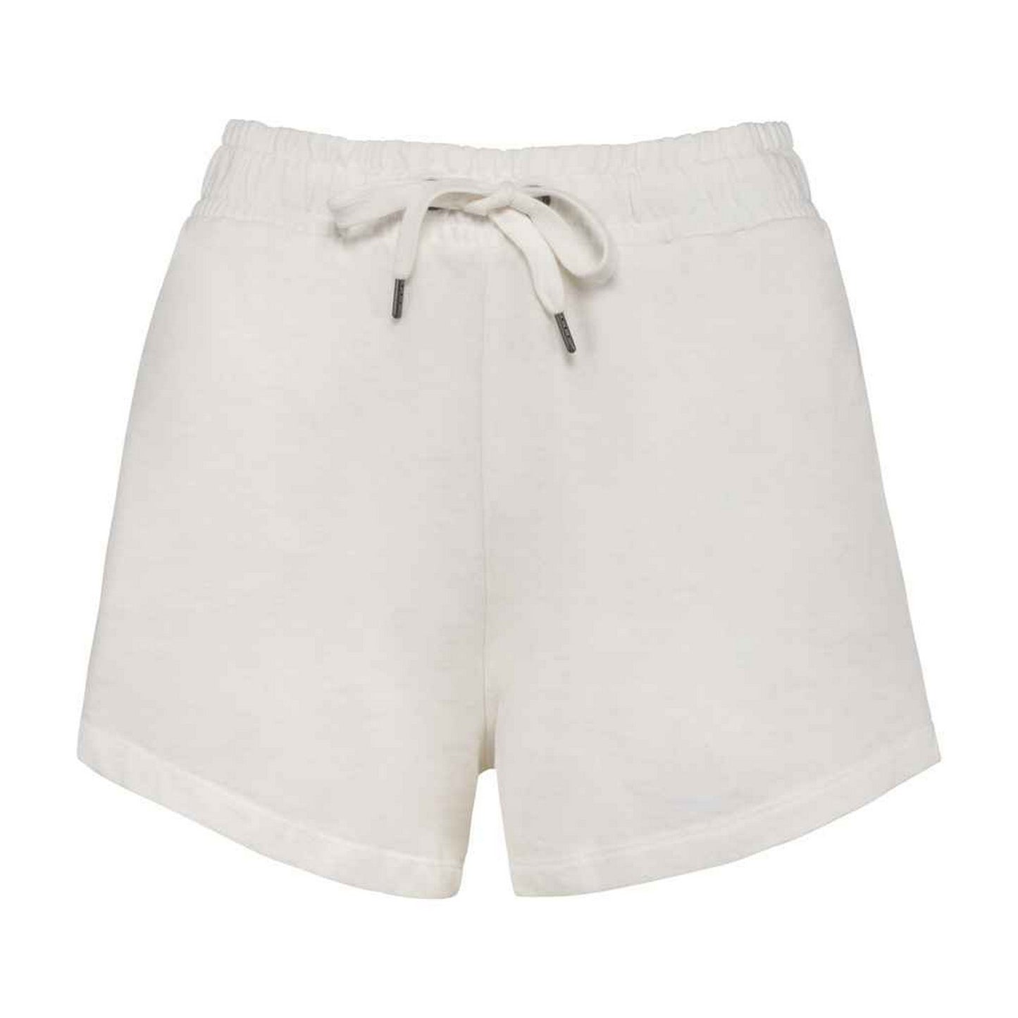 Washed Ivory - Front - Native Spirit Womens-Ladies French Terry Shorts