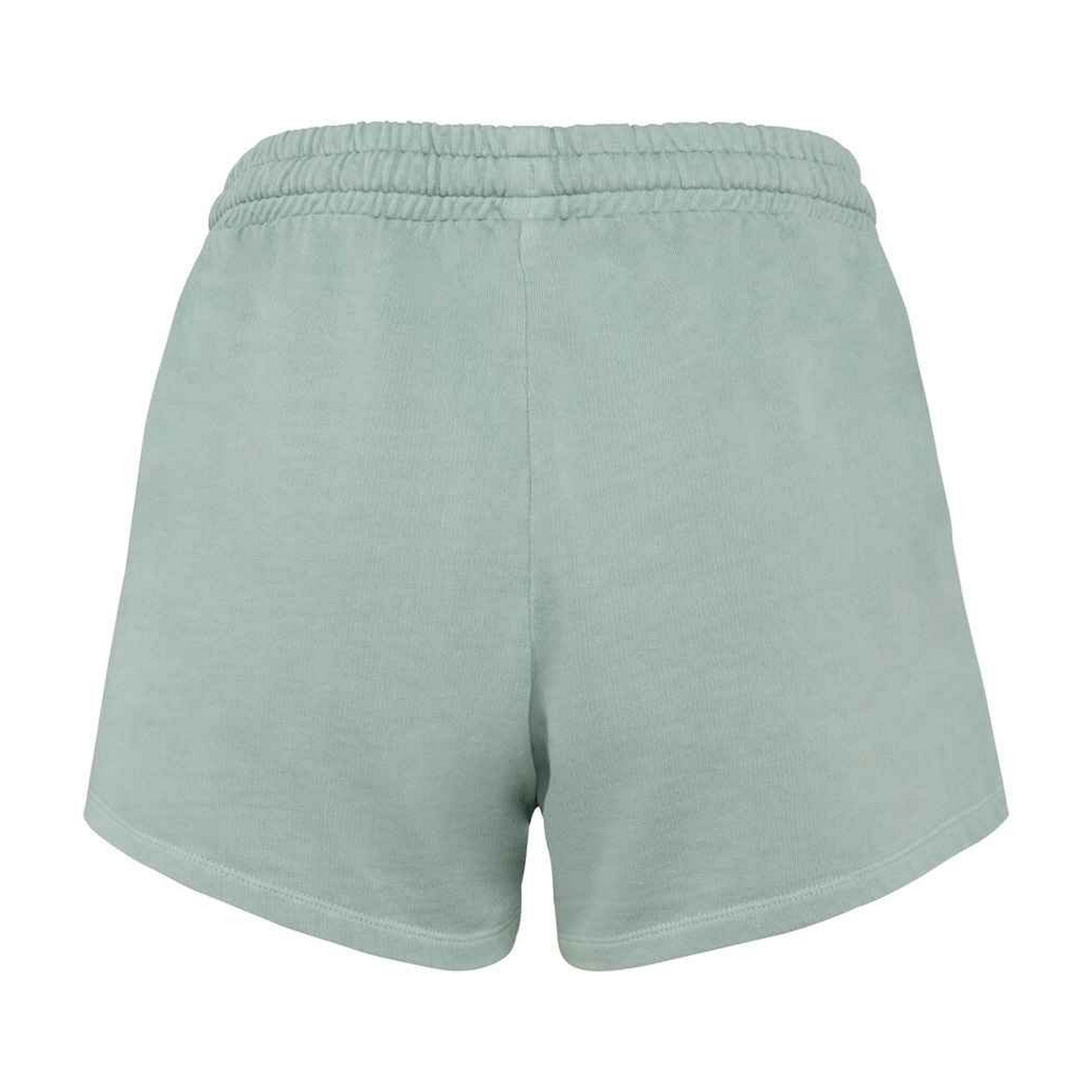 Washed Jade Green - Back - Native Spirit Womens-Ladies French Terry Shorts