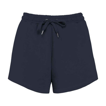 Washed Navy - Front - Native Spirit Womens-Ladies French Terry Shorts