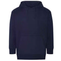 Navy - Front - Ecologie Unisex Adult Crater Recycled Hoodie