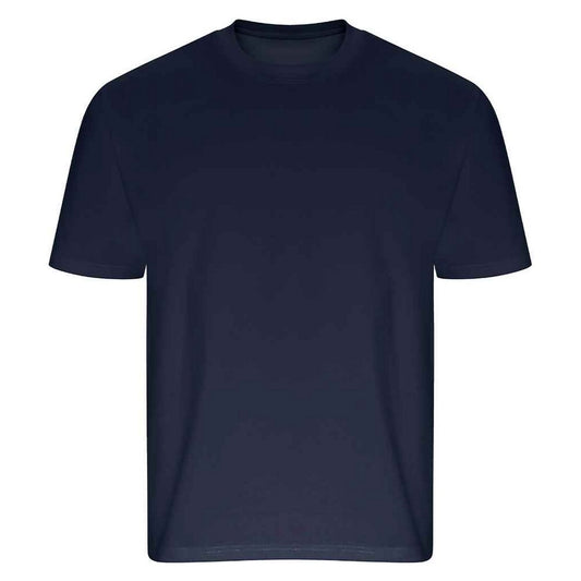 Navy - Front - Ecologie Unisex Adult Arrow Recycled Heavy Oversized T-Shirt