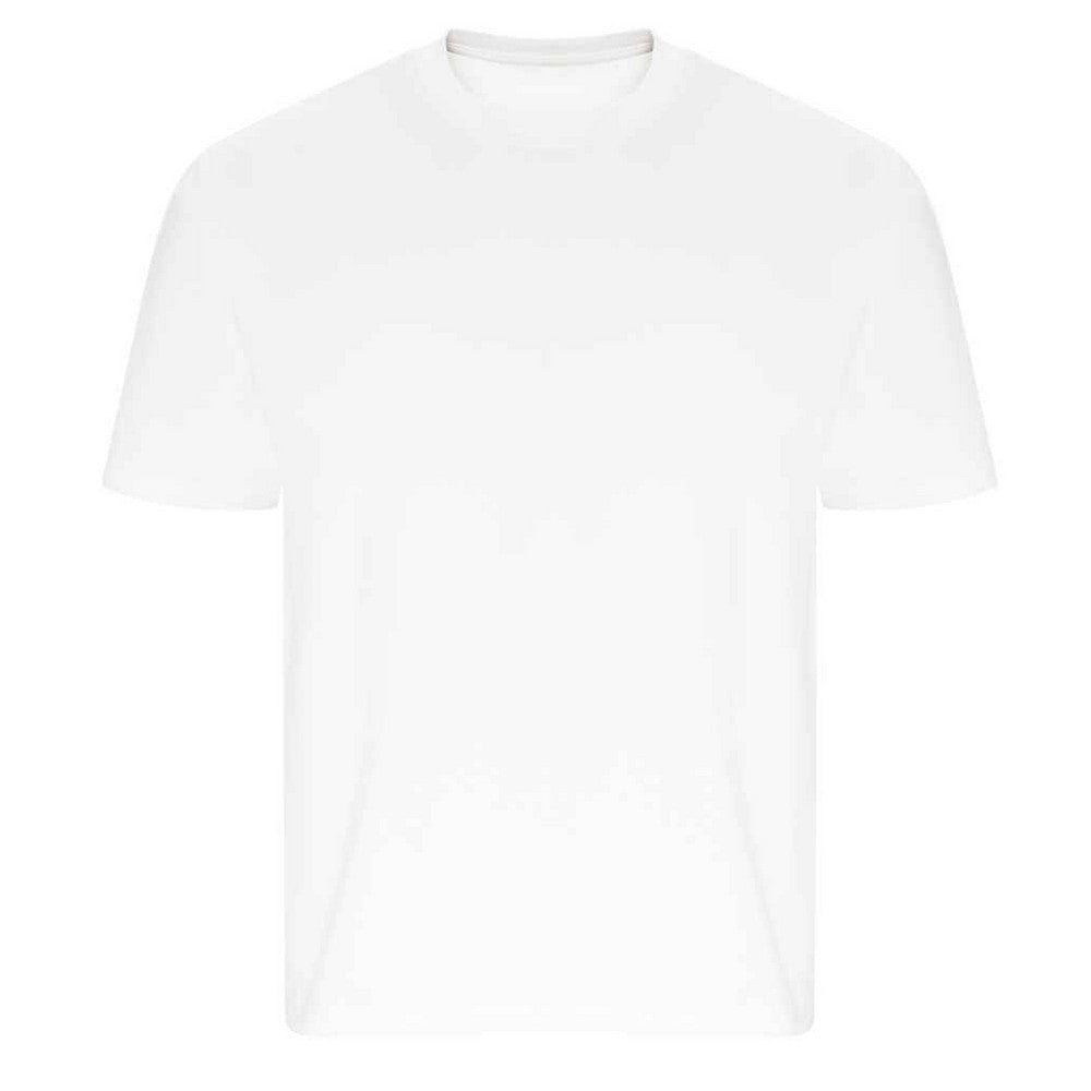 White - Front - Ecologie Unisex Adult Arrow Recycled Heavy Oversized T-Shirt