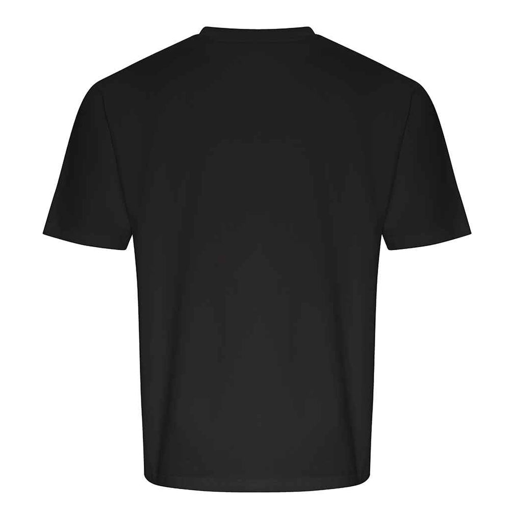 Black - Back - Ecologie Unisex Adult Arrow Recycled Heavy Oversized T-Shirt