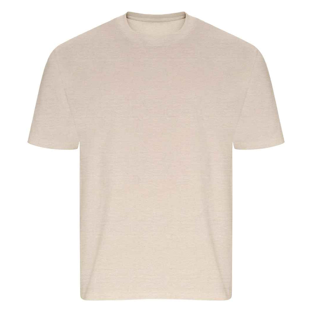 Stone - Front - Ecologie Unisex Adult Arrow Recycled Heavy Oversized T-Shirt