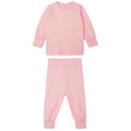 Powder Pink - Front - Babybugz Baby Shoulder Poppers Long Pyjama Set