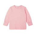 Powder Pink - Back - Babybugz Baby Shoulder Poppers Long Pyjama Set