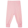 Powder Pink - Side - Babybugz Baby Shoulder Poppers Long Pyjama Set