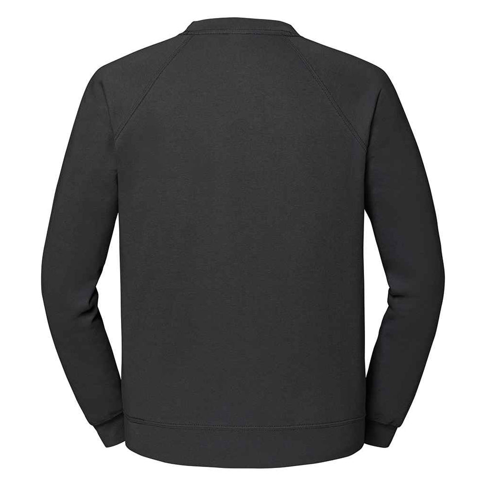 Light Graphite - Back - Fruit of the Loom Unisex Adult Classic Raglan Sweatshirt