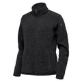 Black - Side - Stormtech Womens-Ladies Avalante Heather Full Zip Fleece Jacket