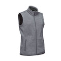 Granite - Side - Stormtech Womens-Ladies Avalante Knitted Heather Full Zip Gilet