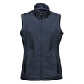 Navy - Front - Stormtech Womens-Ladies Avalante Knitted Heather Full Zip Gilet