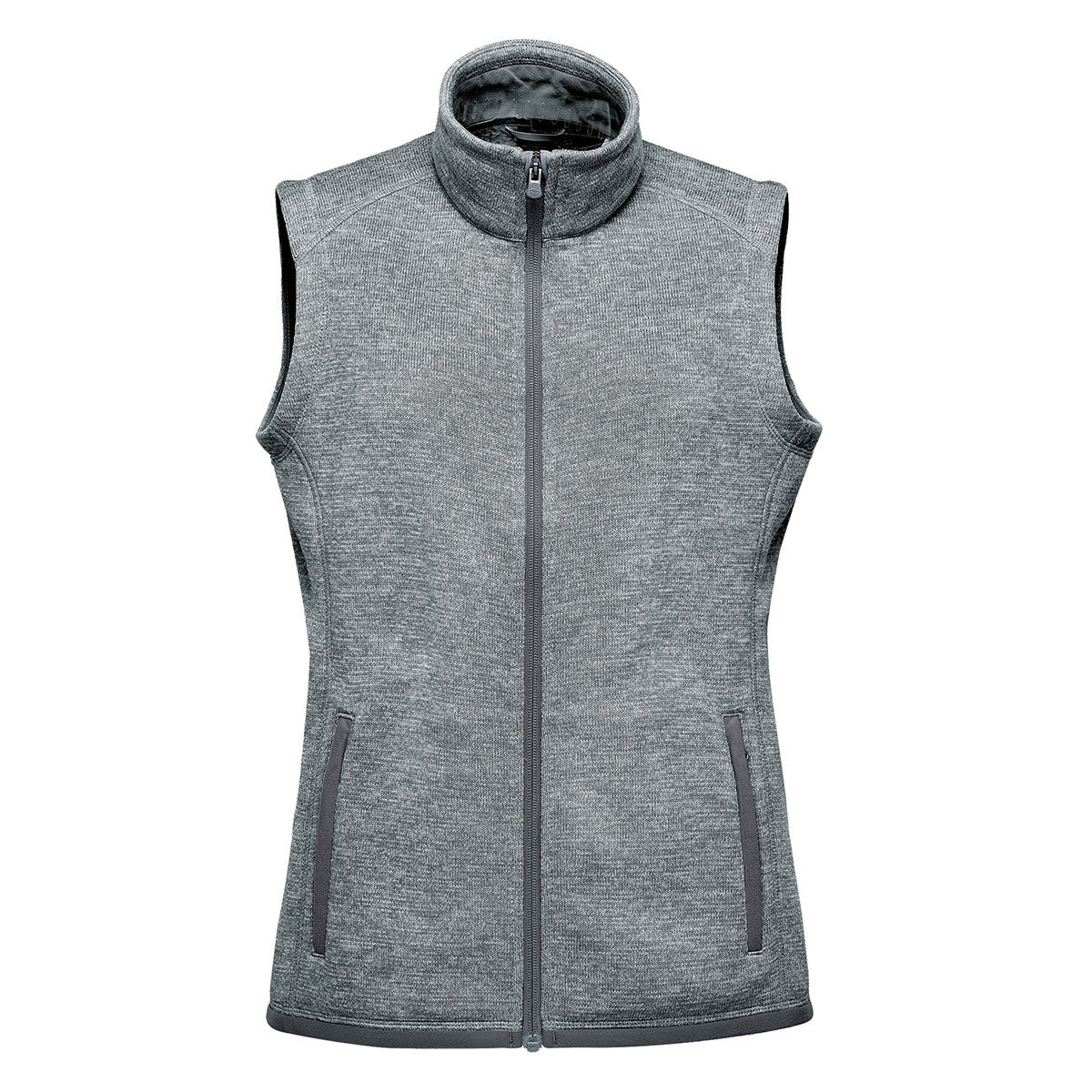 Granite - Front - Stormtech Womens-Ladies Avalante Knitted Heather Full Zip Gilet