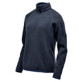 Black - Side - Stormtech Womens-Ladies Avalante Heather Quarter Zip Fleece Top